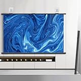 DAQXYH 4K HD Projektionsleinwand Für Heimkino, Manuell Beamer Leinwand Für Drinnen Und Draußen, Tragbare Freiluftkino Projektor-Leinwand, 30/40/50/60/72 Zoll(72in (16:9))