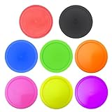 Eishockey-Pucks, Eishockey-Training, Indoor-Klassisch, helle Farben, Sport-Set, 8 x mehrfarbige, runde Airhockey-Tische, Ersatzzubehör für Kinder und Erwachsene