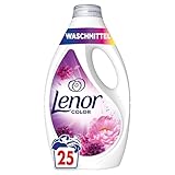 LENOR Flüssigwaschmittel Colorwaschmittel 25 Waschladungen, Amethyst Blütentraum, Langanhaltende Frische, Geruchsentfernung Bei Kaltwäsche