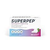 SUPERPEP Reise Kaugummi Dragees - Gegen Reiseübelkeit und Motion Sickness ohne Schläfrigkeit - Für Erwachsene und Kinder ab 6 Jahren - 10 Stück