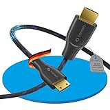Sonero® 4K Mini HDMI auf HDMI-Kabel, Premium High Speed, 4K 60Hz, Mini HDMI Stecker auf HDMI Stecker, vergoldete Kontakte, zweifache Abschirmung, Baumwollmantel, 0,50m
