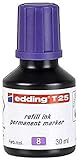 edding T 25 Nachfülltinte Permanent Marker - violett - 30 ml - mit Tropfenspendersystem, zum schnellen Nachfüllen fast aller edding Permanent Marker