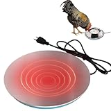 Geflügel-Warmwasserbereiter-Basis – beheizter Tränkenwärmer | Thermostat-Steuergerät | Anti-Verbrühungs-Geflügeltränke mit Winter-Enteisungsfunktion, beheizte Basis für die Wasserversorgung von Hühner