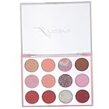 EPIGEIST 12Gitter Lidschatten Palette Für Damen Tragbar Farben Matte Und Schimmernde Töne Make Up Für Verschiedene Anlässe Zuhause Oder Unterwegs Make Up Tablett