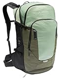 VAUDE Bike Alpin 30+5 Liter- Mountainbike-Rucksack für Mehrtagestouren - mit belüftetem Netzrücken Willow Green