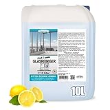 Lorito frisch & sauber Glasreiniger Fensterreiniger 10 L - Kraftvoller Oberflächenreiniger, Bringt Autoscheiben, Fenster & Glas-Oberflächen auf Hochglanz