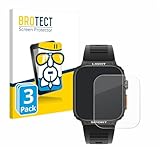 BROTECT (3 Stück Schutzglas für Bekomiya Smartwatch 1.91' Schutzfolie Made in Germany Panzer Folie Glas Displayschutz [ 9H, Anti-Fingerprint]