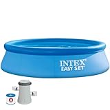 Intex 28122NP – Aufstellpool Easy Set Rund, Filterpumpe 1250 L/h, 3853 L, PVC, Blau, 305x76 cm