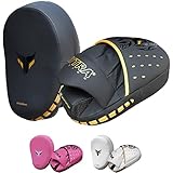 Mytra Fusion Box pratzen - Punch pad MMA Muay Thai handpratzen für Box- und Kampfsporttraining (Black)