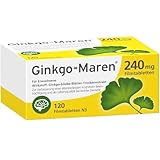 Ginkgo-Maren 240mg Tabletten: Hochdosierter Ginkgo biloba Extrakt, Pflanzliches Arzneimittel, 120 Stück