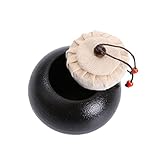 VALICLUD Teedose im Chinesischen Stil aus Schwarzer Vintage Vorratsdosen mit Deckel für Tee Gewürze und Snacks Luftdicht für Zuhause