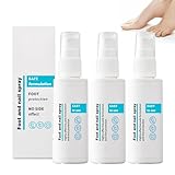 Fußpilz Spray, 3 Stück Fußspray Pflege, Foot and Nail S-pray zur Nagelreparatur Geruchsbekämpfung, Schnell Wirksam, Linderung von Fußinfektionen, Fußpflege-Spray Feuchtigkeit (90ML)