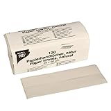 Papstar, 120 Blatt Handtuchpapier 50 cm x 25 cm natur C-Falz, 1-lagig, #17203