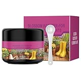 Blumendünger – Pflanzendünger 100 g – Nährstoff aus Pulver mit Messbecher für den Anbau Indoor Outdoor Garten Töpfe Ernte