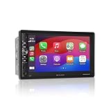 Caliber Autoradio Bluetooth Drahtlos Apple carplay, Autoradio mit Bildschirm 7 Zoll, Auto Radio Touch Display, 2 DIN, Rückfahrkamera Verbindung, mit Android Mirror Link, 4 x 100 Watt (RMD901DAB-CP)