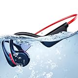 Atopskins Knochenschall Kopfhörer Bluetooth 5.3 Offene kopfhörer knochenschall Unterwasser IP68 wasserdichte Kopfhörer Schwimmen Mit 32 GB Speicher MP3-Player Zum Laufen Radfahren Outdoor-Sport