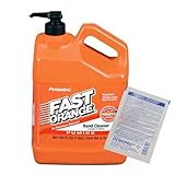 Fast Orange Handwaschpaste Kanister à 3,78 Liter mit Pumpe - Effektive Reinigung mit pflegenden Inhaltsstoffen inkl. 1 St. DEWEPRO SingleScrubs