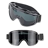 W WIDMANN MILANO Party Fashion - Skibrille, Snowboard Brille, Accessoire für 80er Jahre Faschingskostüme, Schwarz
