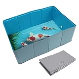 Schwimmbecken - Portable Hundepool, kollaptible Badewanne für Tiere | Platzsparende Lagerung, hygienische Oberfläche mittlere kleine Haustierschätze, ideal für Reisegarten Badezimmer