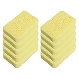 Schrubberbürste 10 STÜCKE Küchenreinigungs-Scheuerschwämme Geschirr spülen Haushaltsschwämme Wischen Sie -Baumwolllappen Waschtopf Fettige Grillplatten Reinigung (Yellow, One Size)