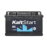 KaltStart BATTERIEN EFB 12V 80Ah Autobatterie 770A/EN Starterbatterie für kalte Wintertage, 3x mehr Zyklenfestigkeit