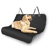 Nobleza Hunde-Sitzbezüge für Fahrzeuge, Auto-Rücksitzbezüge aus Oxford-Stoff, wasserdicht, Kratzfest und rutschfest, Autozubehör SUV Universal Schwarz 140 × 110 cm