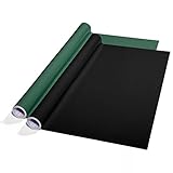 Tafelfolie Set selbstklebend | Sieger Preis-Leistung | Schnittlinien auf der Rückseite | ohne Rückstände ablösbar | Kreidetafel Alternative | Tafeltapete für Wand (grün, 60x300 cm)