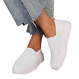 Schuhe Damen Sneaker rutschfest Outdoorschuhe Slip-On Sneakers Sport Sneaker Low-Top Plateau Shoes Leicht Fitnessstudio Sneaker Gym Atmungsaktive Turnschuhe Sneaker & Sportschuhe Für Damen