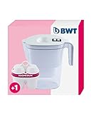 BWT Tischwasserfilter Vida inkl. 1 Filterkartusche Magnesium Mineralized Water I Manueller Zähler I 2,6 Liter I Weiss, Weiß