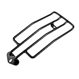 Keenso Motorrad Hinter Gepäckträger, Motorrad Solositz Hintere Gepäck Unterstützung 14,5 x 36,5 cm Motorrad Gepäckträger Ersatz für XL883 / 1200(Schwarz)