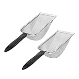 TOYANDONA 2 Stück Reptilien Sand Schaufel aus mit Ergonomischem Griff Verschleißfest Breiter Mund für Einfache von Terrarien Einstreu Langlebig und Geruchsfrei für Schildkröten Eidechsen