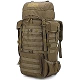 Mardingtop 70L Militär Rucksack Trekkingrucksack mit Regenschutz Wanderrucksack im Freien Große Kapazität Taktischer Rucksack für Wandern, Bergsteigen und Reisen