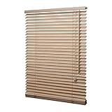 Ventanara® Holzjalousie 35mm Eiche Holz Jalousie Jalousette Echtholz 90 x 130 cm