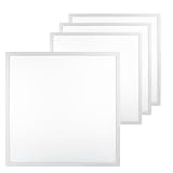 ENOVALITE 4er Pack LED-Panel 60x60cm Rasterleuchte, flache Deckenleuchte - 36W 3600lm 4000K Neutralweiß - inkl. Philips Netzteile 230V - Einbauleuchte für Armstrong Rasterdecke