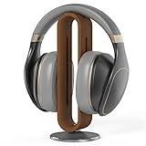 Kopfhörerständer aus Holz für Schreibtisch, U-förmiges Bogendesign, Aluminiumlegierung, Gaming-Headset-Station, kompatibel für Sennheiser, Bose, Beats, Razer, AKG, Airpod Max, Sony PS5 usw.