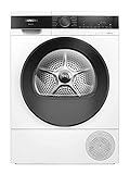 Siemens WQ35G2D00 iQ500 Wärmepumpen-Trockner 8 kg, autoDry für schonendes & präzises Trocknen, speedPack für kürzere Laufzeiten, softDry-Trommelsystem, Selbstreinigender Kondensator, Weiß
