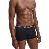 Calvin Klein Herren 3er Pack Boxershorts Trunks Baumwolle mit Stretch, Schwarz (Black), M