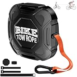 LEVVUE Abschleppseil Fahrrad Kinder, 2.5M Metallschnalle Fahrrad Abschleppseil Eltern Kind Zugseil Tragfähigkeit 120kg, Tragbar und Universell Passend Abschlepp Seil für Kinder MTB Bike