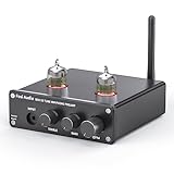 Fosi Audio Box X3 5654W Röhren-Phono-Vorverstärker Plattenspieler-Vorverstärker für MM-Phonographen Bluetooth 5.0 Mini-Stereo-Hi-Fi-Vorverstärker für Home Audio Plattenspieler Sound System