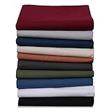 Renforce Bettlaken Haustuch aus 100% Baumwolle ohne Gummizug, Farbe: Anthrazit-Grau, Größe: 160 x 200 cm