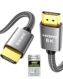 Silkland 8K HDMI 2.1 Kabel 2m, Zertifiziertes HDMI®Kabel eARC für Soundbar 48Gbps, PS5 HDMI Kabel 4K@120Hz, 2K@240Hz/144Hz, 8K@60Hz, Dynamic HDR10, Dolby Atmos, HDCP 2.2/2.3 für Fire TV, HDTV, Laptop