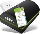 feela.® Fußstütze Schreibtisch [Vergleichssieger] – Fußablage Schreibtisch – Ergonomische Fussstütze Unterm Schreibtisch, Fußhocker, Footrest & Foot Rest für mehr Komfort (Schwarz)
