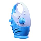 CIYODO 1 Stück Wasserdichtes Duschradio Mini Am Fm Lautsprecher Tragbares Badezimmer Radio mit Hängeöffnung für Küche und Outdoor für Reisen und Freizeit