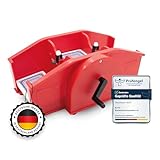 Kyto Manuelle Kartenmischmaschine mit Handkurbel – Spielkarten-Mischer für Poker, UNO, Skat, Rommé, Skip-BO & Blackjack – Inkl. Spielkarten & Anleitung – Robustes Kunststoffgehäuse – Rot