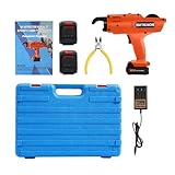 Bindegerät Bindemaschine Bewehrungsverbinder, Elektrische Rebar Bindemaschine Rebar Stahlbeton Drahtbindemaschine,Stahlbetonkonstruktionen, Brücken, Straßen, Tunneln, 12V, 8-34 mm