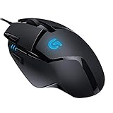 Logitech G402 Hyperion Fury Gaming-Maus mit 4K DPI optischem Sensor, 8 programmierbare Tasten, Taste zur DPI-Umschaltung, 32-Bit-ARM-Prozessor, Leichtgewicht, PC/Mac - Schwarz