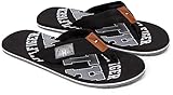 Tommy Hilfiger Herren Flip Flops Essential Beach Sandal Badeschuhe, Schwarz (Black), 44