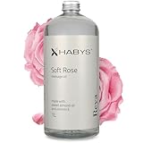 HABYS REYA | Soft Rose Massageöl Öl | Duft von Rosen | für Massage | Mit Mandelöl und Vitamin E (1 L)