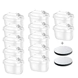 12 Pack Wasserfilterpatronen + 2 Wasserfilterscheiben, Wasserfilterersatz für Brita Maxtra+, Brita Style, Mavea Elemaris XL Wassertank