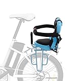 KANBCNG Kinderfahrradsitz Hinten, Herausnehmbares Kids Ride Shotgun mit U-Förmige Leitplanke & Rückenlehne & Breitere Fußstütze für 6 Monaten Bis 6 Jahren Geeignet 36 * 52 cm